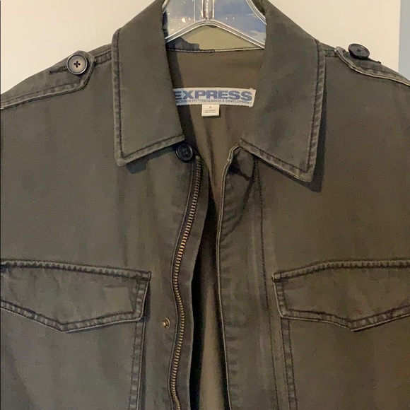 Men’s Express Olive Jacket - Picture 2 of 7